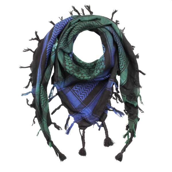 Kufiya - black - Tie dye-Batik-multicolored 02 - Shemagh - Arafat scarf