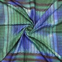 Palituch - Tie dye - Batik schwarz - bunt 02 - Kufiya PLO Tuch