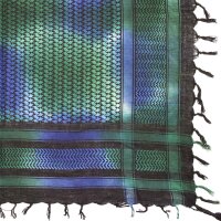 Palituch - Tie dye - Batik schwarz - bunt 02 - Kufiya PLO Tuch