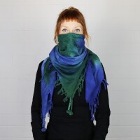 Kufiya - Tie dye colourful-batik 02 - Shemagh - Arafat scarf