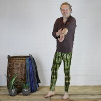 Leggings - Batik - Bamboo - grün-gelbgrün