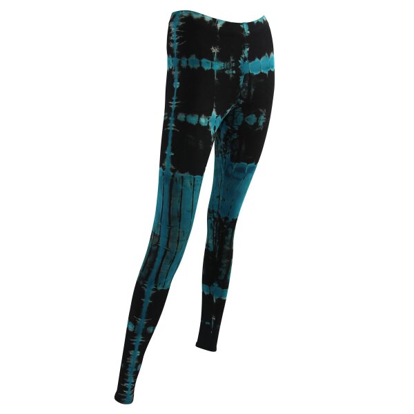 Leggings - Batik - Birch - schwarz - blau-petrol