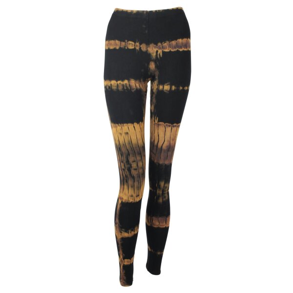 Leggings - Batik - Birch - black - brown-ochre