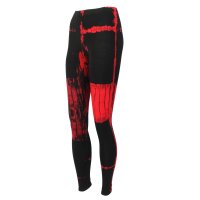 Leggings - Batik - Birch - schwarz - rot-kirschrot