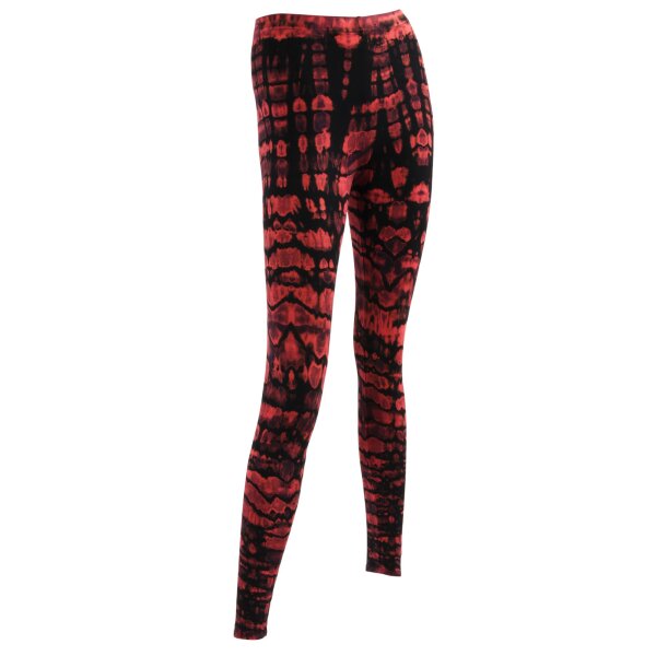 Leggings - Batik - Cortex - schwarz - rot-burgund