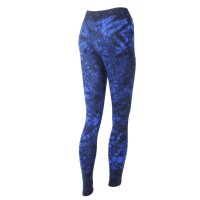 Leggings - Batik - Landscape - schwarz - blau