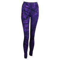 Leggings - Batik - Landscape - black - purple