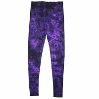 Leggings - Batik - Landscape - black - purple