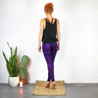 Leggings - Batik - Landscape - schwarz - lila