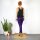 Leggings - Batik - Landscape - schwarz - lila