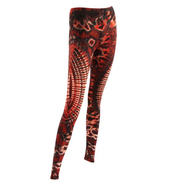 Leggings - Batik - Sun - rot