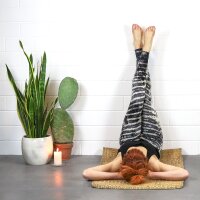 Leggings - Batik - Zebra - grau - blaugrau