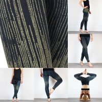 Leggings - Batik - Rain - schwarz - grün-khaki