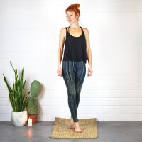 Leggings - Batik - Rain - schwarz - grün-khaki