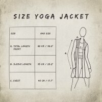 Yoga Jacke - Jersey Cardigan - Batik - Sun - verschiedene Farben