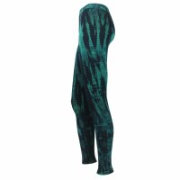 Leggings - Batik - Bamboo - schwarz - grün-blau