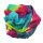 Baumwolltuch - Rainbow Spiral - tie dye - quadratisches Tuch