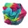 Cotton Scarf - Rainbow Spiral - tie dye - squared kerchief