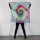 Baumwolltuch - Rainbow Spiral - tie dye - quadratisches Tuch