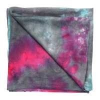 Baumwolltuch - Allover - tie dye - quadratisches Tuch