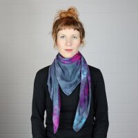 Baumwolltuch - Allover - tie dye - quadratisches Tuch