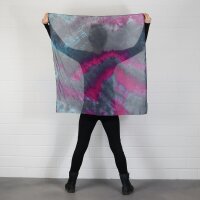 Baumwolltuch - Allover - tie dye - quadratisches Tuch