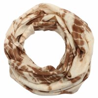 Schal - Bamboo - braun tie dye - 40x140 cm - Halstuch