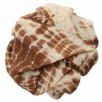 Shawl - Bamboo - brown tie dye - 40x140 cm