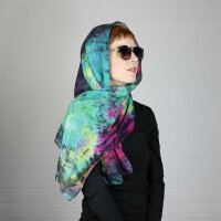Schal - Bamboo - bunt tie dye - 40x140 cm - Halstuch