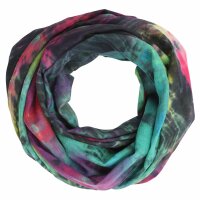 Shawl - Bamboo - colorful tie dye - 40x140 cm