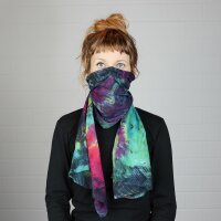 Schal - Bamboo - bunt tie dye - 40x140 cm - Halstuch