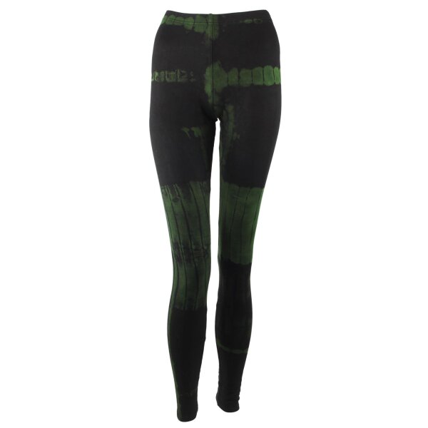 Leggings - Batik - Birch - schwarz - grün-olivegrün