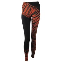 Leggings - Batik - Tread - schwarz - rot-zinnoberrot