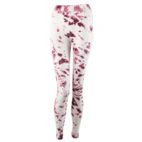 Leggings - Batik - Allover - creme - braun-bordeaux