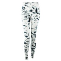 Leggings - Batik - Allover - creme - schwarz-grau