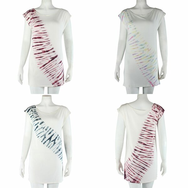 Loosefit Kleid - Longshirt - Batik - Tie dye - Tread - verschiedene Farben