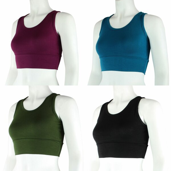 Crop Top - Racerback - unicoloured