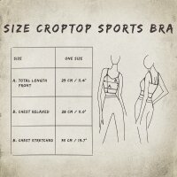 Sports Bra - Crop Top - uni - verschiedene Farben