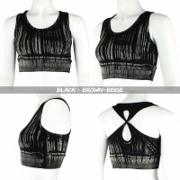Crop Top - Racerback - Batik - Rain - verschiedene Farben