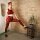 Leggings - Batik - Haze - schwarz - rot-zinnoberrot