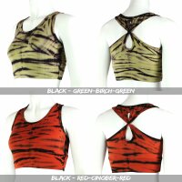 Crop Top - Racerback - Batik - Haze