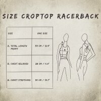 Crop Top - Racerback - Batik - Cortex - black- different colours
