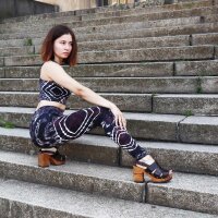 Crop Top - Racerback - Batik - Diamond