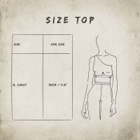 One Side Bra - Crop Top - Batik - Aridity