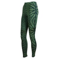 Leggings - Batik - Aridity - grün-giftgrün