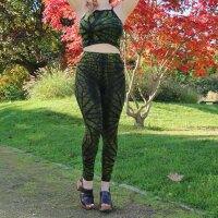 Leggings - Batik - Aridity - grün-giftgrün