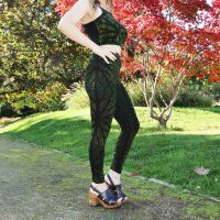 Leggings - Batik - Aridity - grün-giftgrün