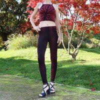 Leggings - Batik - Aridity - rot-burgund