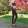 Leggings - Batik - Aridity - rot-burgund