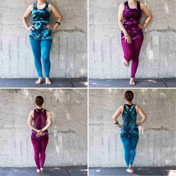 Longshirt - eng geschnitten - Batik - Tie dye - Eye